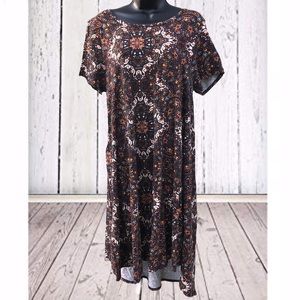 🌷2/$20🌷LulaRoe | Brown Kaleidoscope Dress | Med